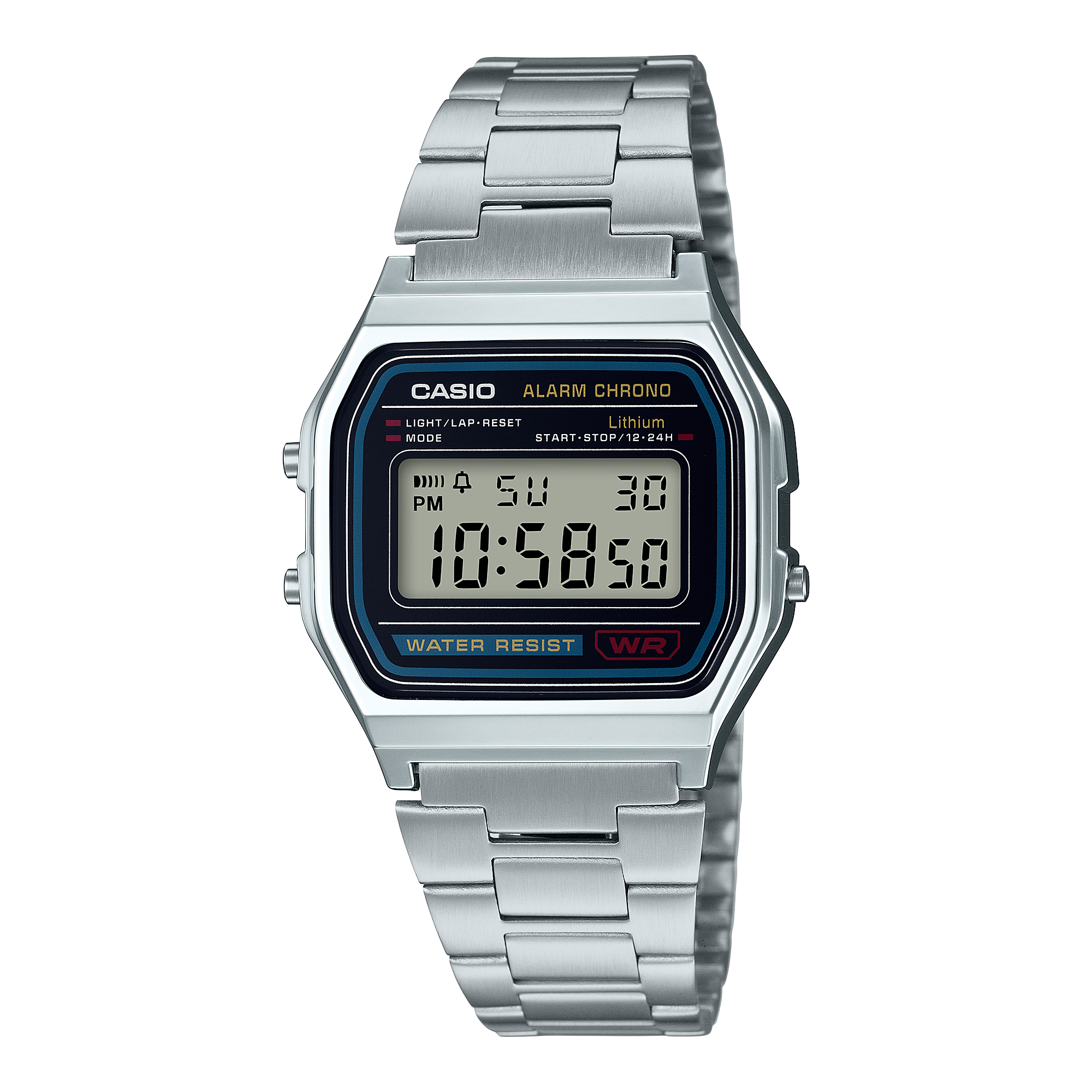 Casio A158 — Silver