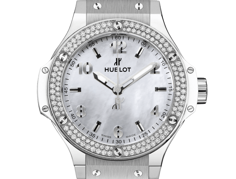 Hublot Big Bang All White Diamonds Mother of Pearl 38mm — Mother-of-pearl
