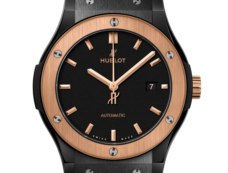Hublot Classic Fusion Ceramic King Gold 42mm — Black