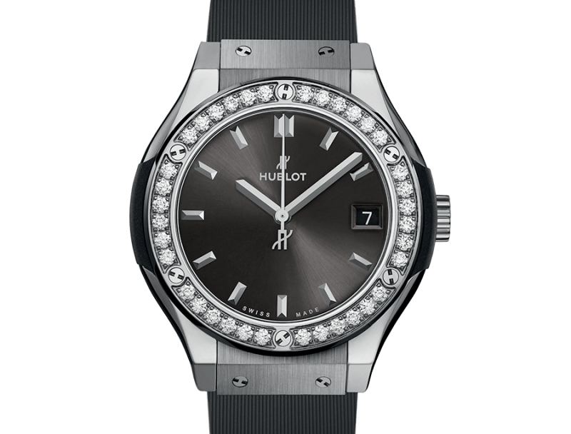 Hublot Classic Fusion Titanium — Satin-finished Gray Sunray