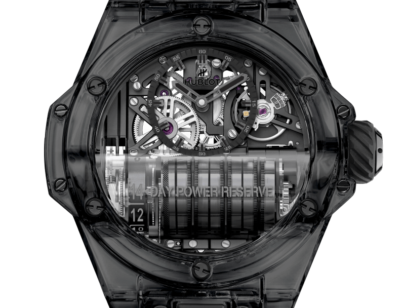 Hublot Mp 11 14 Day Power Reserve Black Sapphire 45mm — Black
