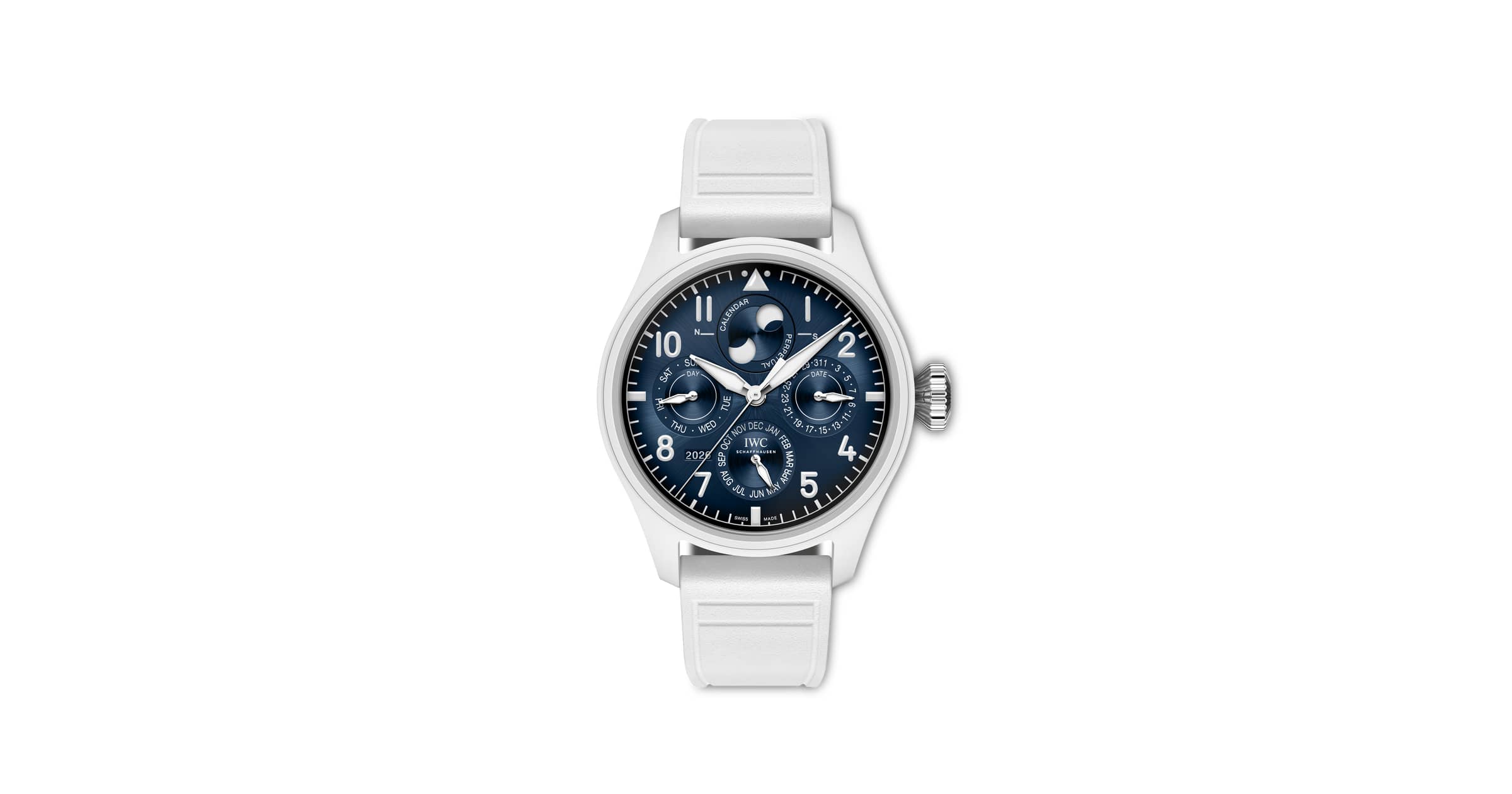 IWC Schaffhausen Iw329602 Big Pilots Watch Perpetual Calendar Proset — Blue