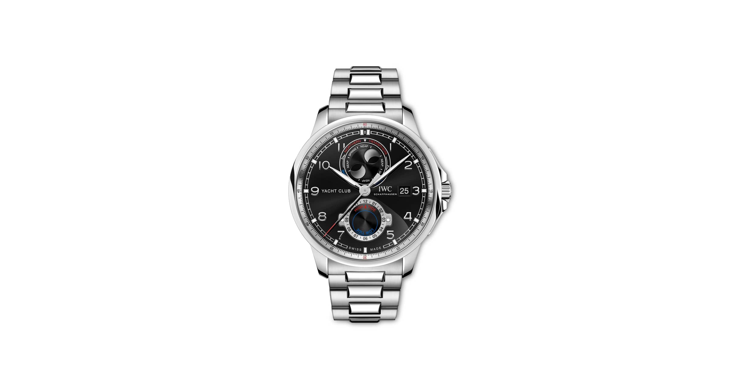IWC Schaffhausen Iw344001 Portugieser Yacht Club Moon Tide — Black