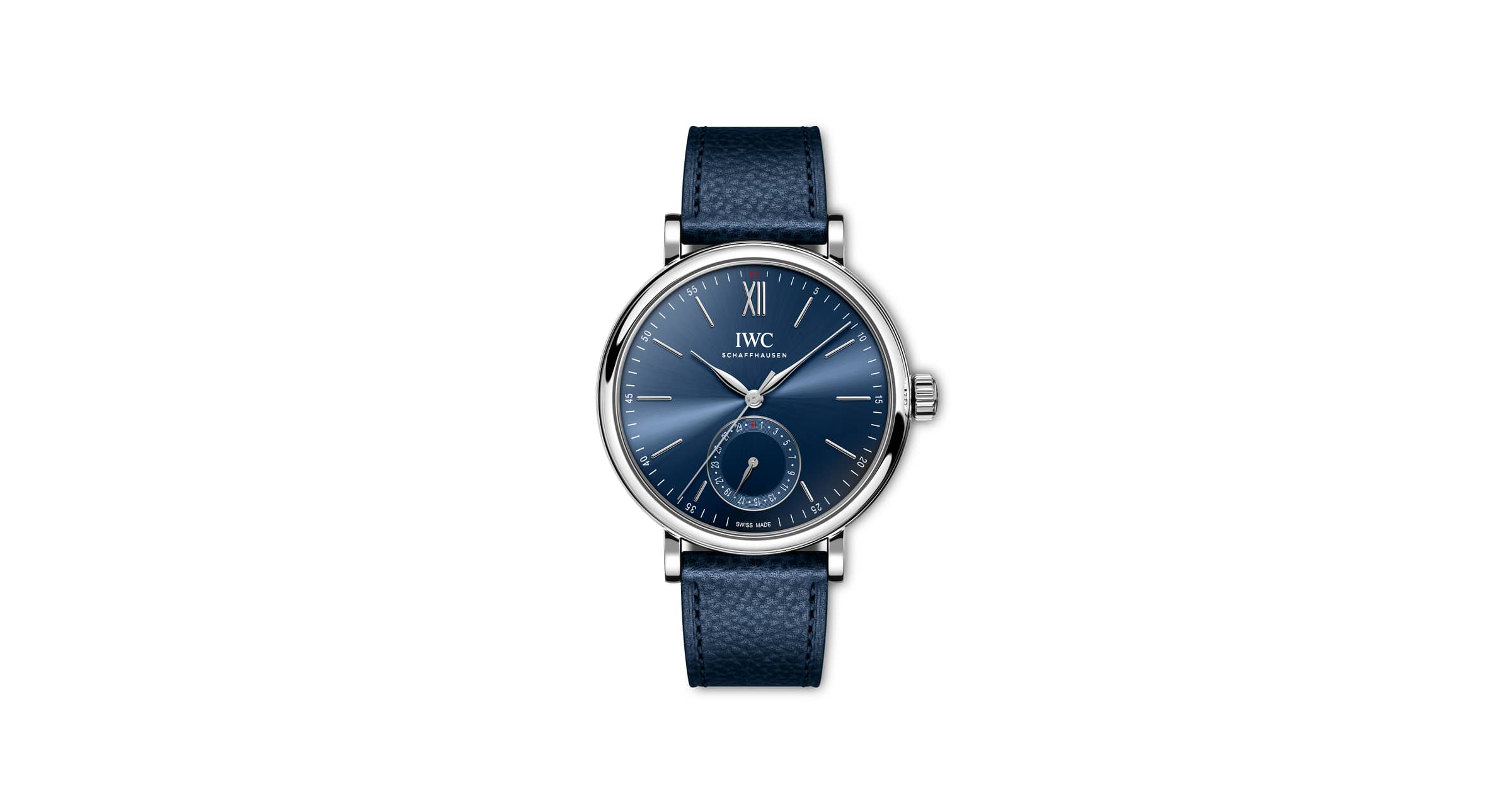 IWC Schaffhausen Iw359202 Portofino Pointer Date Laureus — Blue
