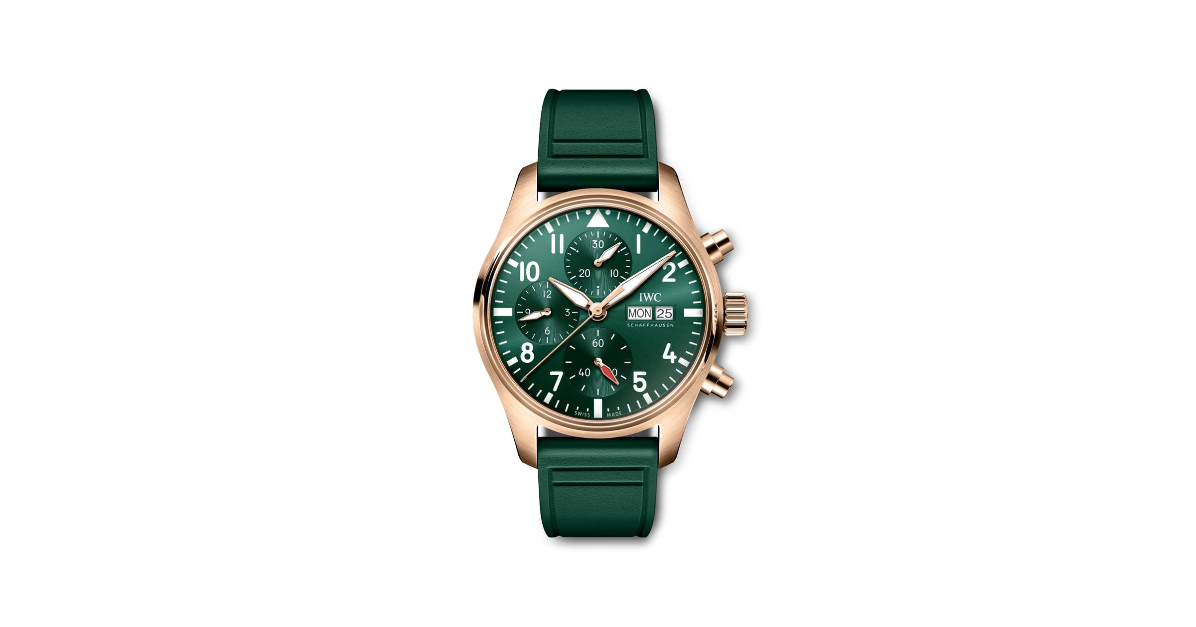 IWC Schaffhausen Iw388111 Pilots Watch Chronograph — Green
