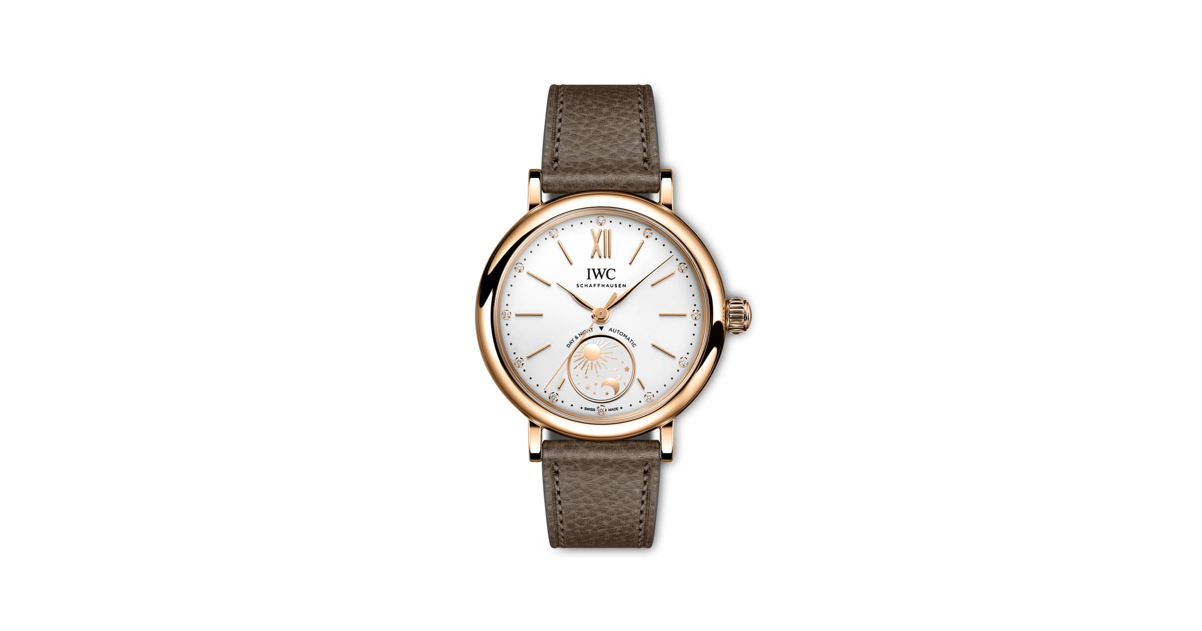 IWC Schaffhausen Iw459801 Portofino Automatic Day Night — Silver