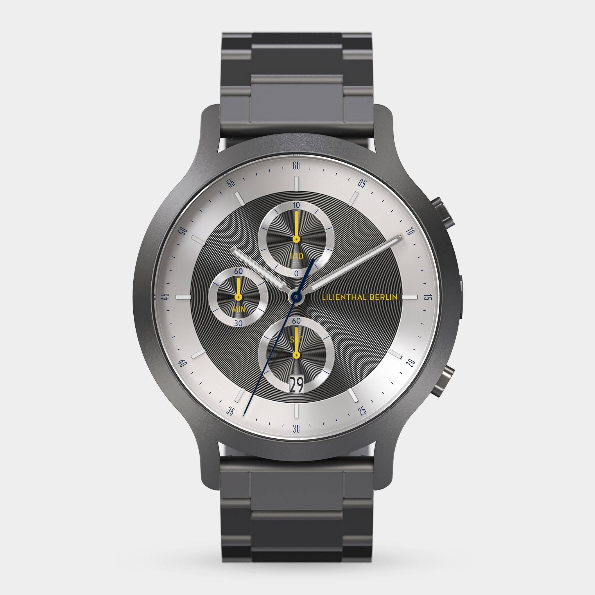Lilienthal Berlin Chronograph LP – Dark Silver White