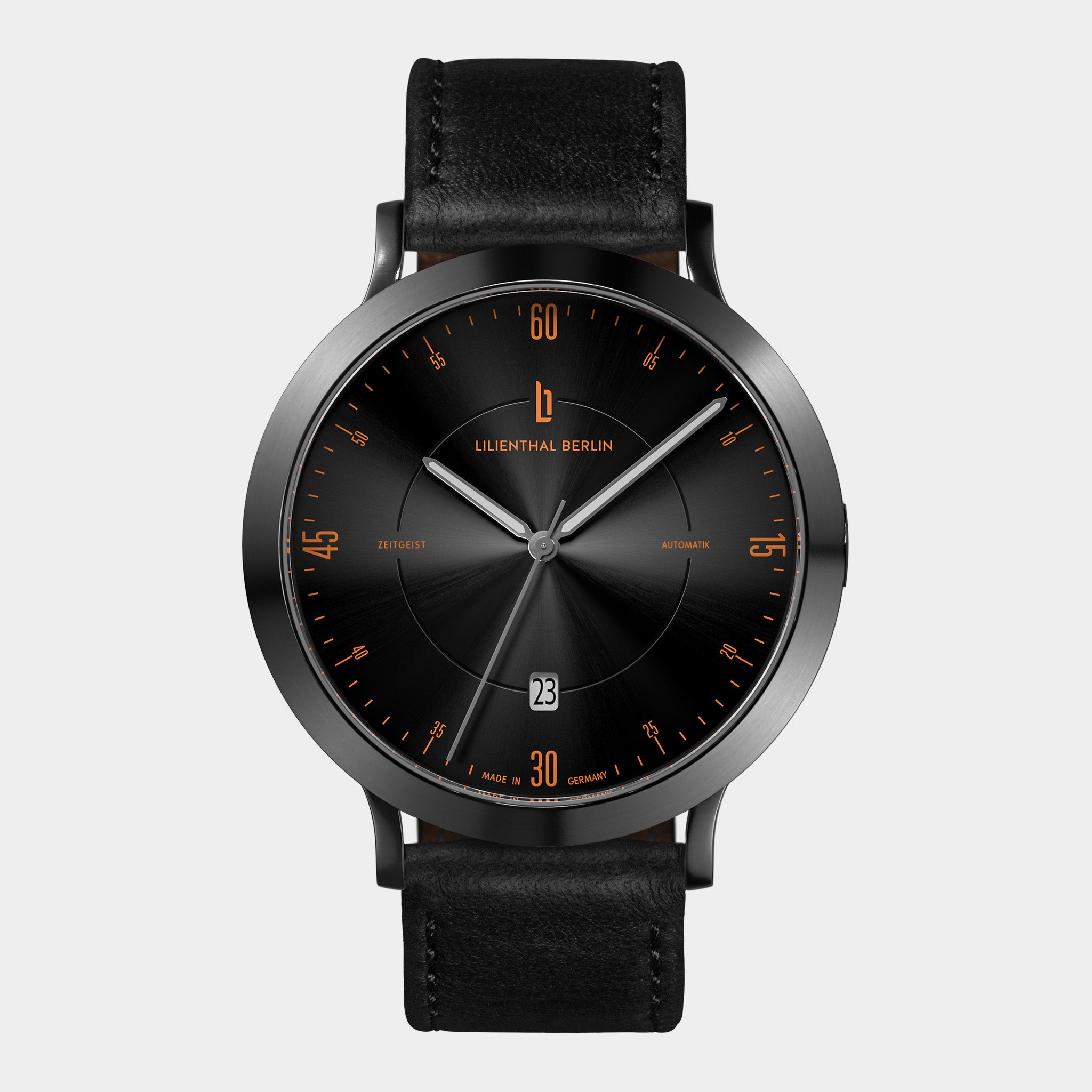 Lilienthal Berlin Zeitgeist Automatik – Dark Silver Orange