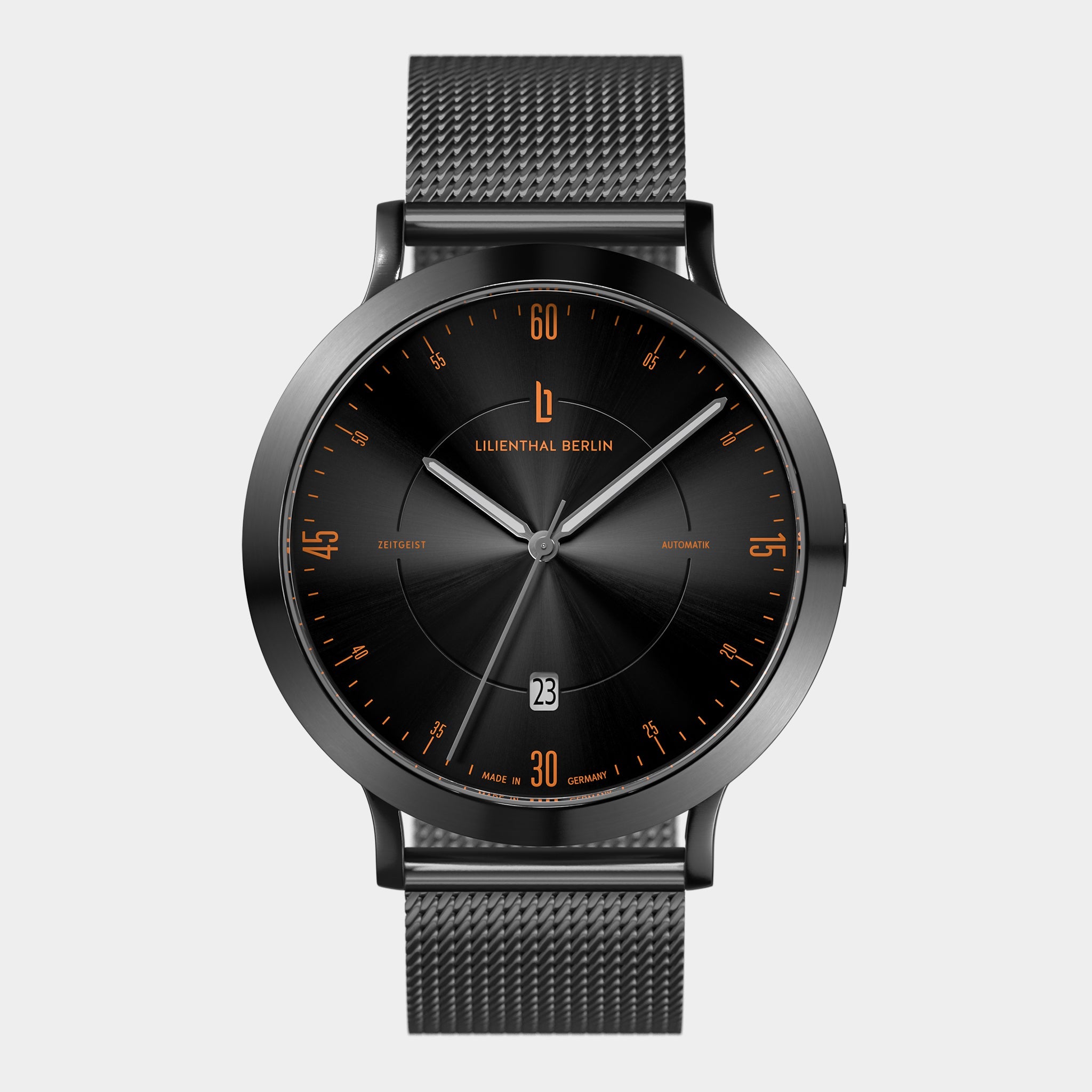 Lilienthal Berlin Zeitgeist Automatik – Dark Silver Orange